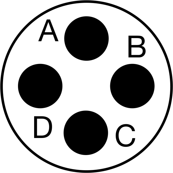 4 Poles (Clockwise)