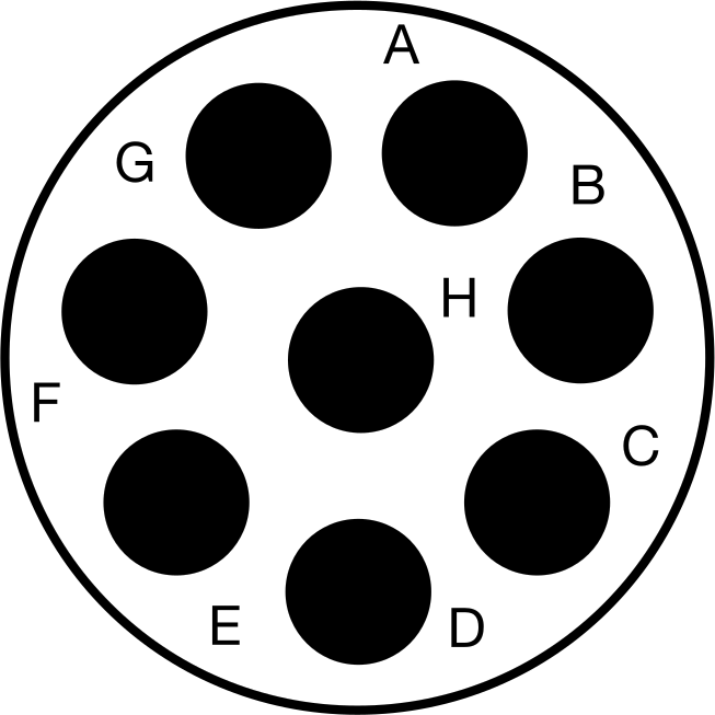 8 Poles (Clockwise)