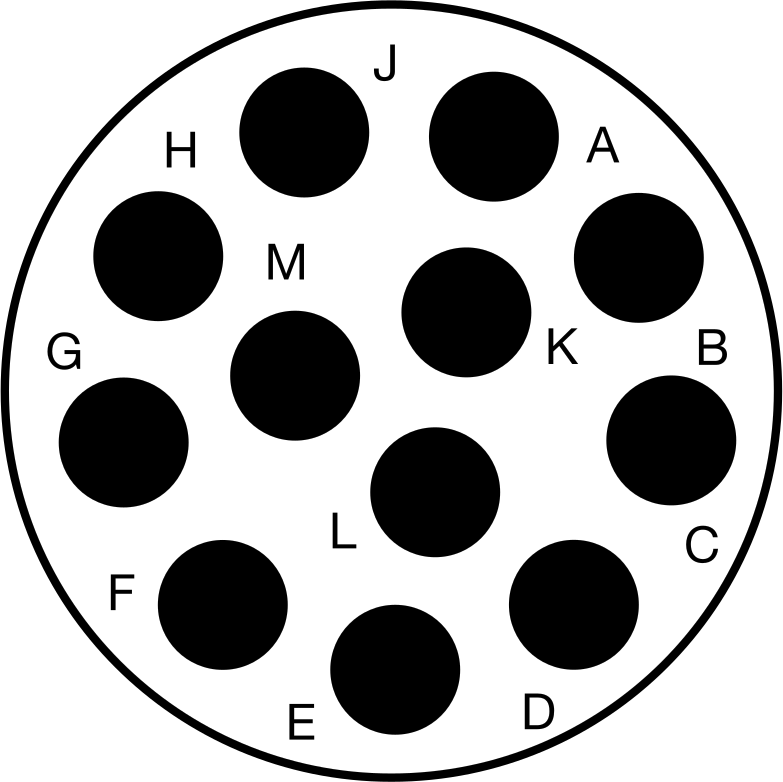12 Poles (Clockwise)