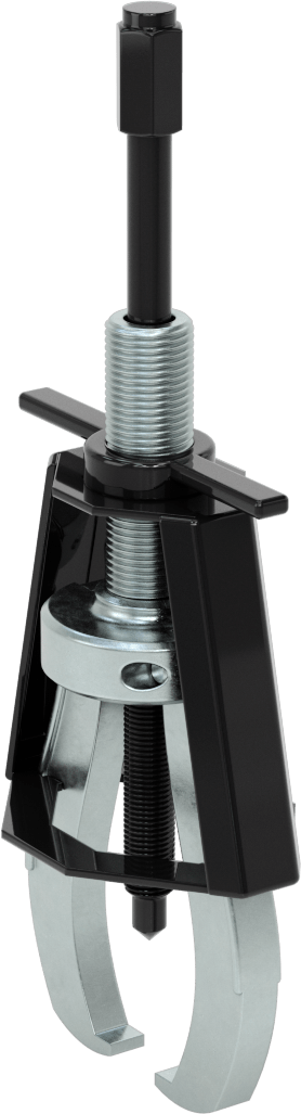 Quick-Hold Dış Kavrama Dişli ve Yatak Çekici, Bir Ucunda Uçlu 2 Çene, Kafes Kontrolü, 1/4" ila 4-1/4" OD
