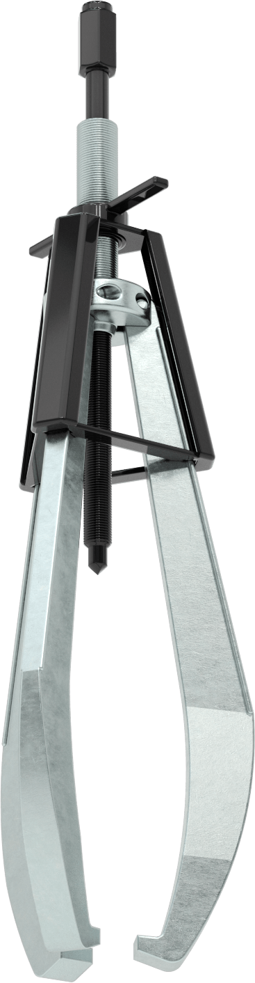Quick-Hold Dış Kavrama Dişli ve Yatak Çekici, Bir Ucunda Uçlu 3 Çene, Kafes Kontrolü, 2,25“-22” dış çap için