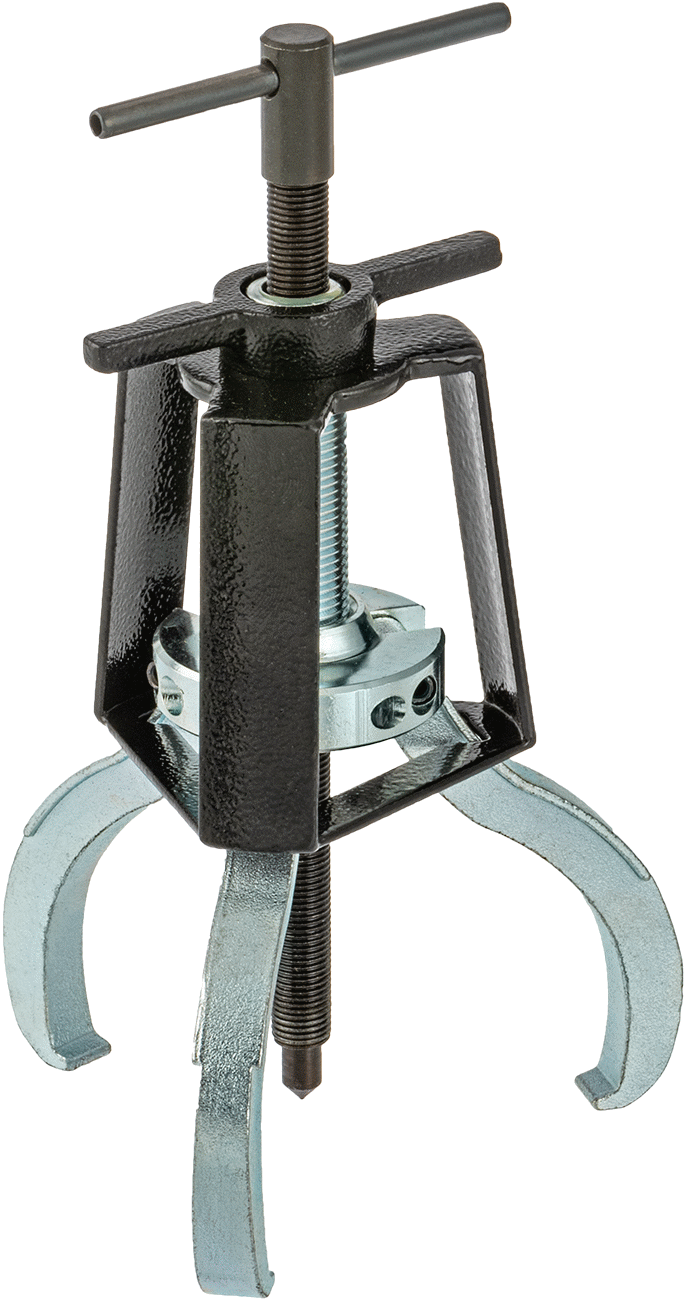 Quick-Hold Dış Kavrama Dişli ve Yatak Çekici, Bir Ucunda Uçlu 3 Çene, Kafes Kontrolü, 1/4" ila 4-1/2" OD