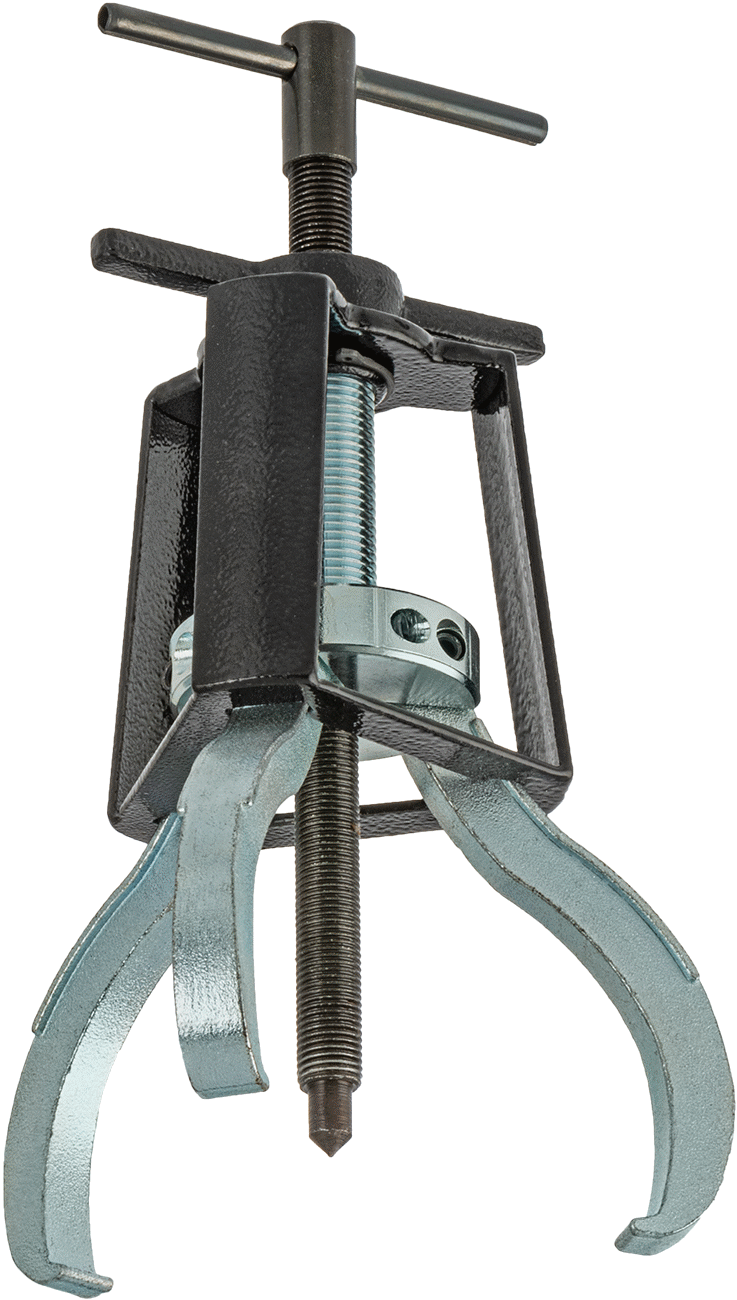 Quick-Hold Dış Kavrama Dişli ve Yatak Çekici, Bir Ucunda Uçlu 3 Çene, Kafes Kontrolü, 1/4" ila 4-1/2" OD
