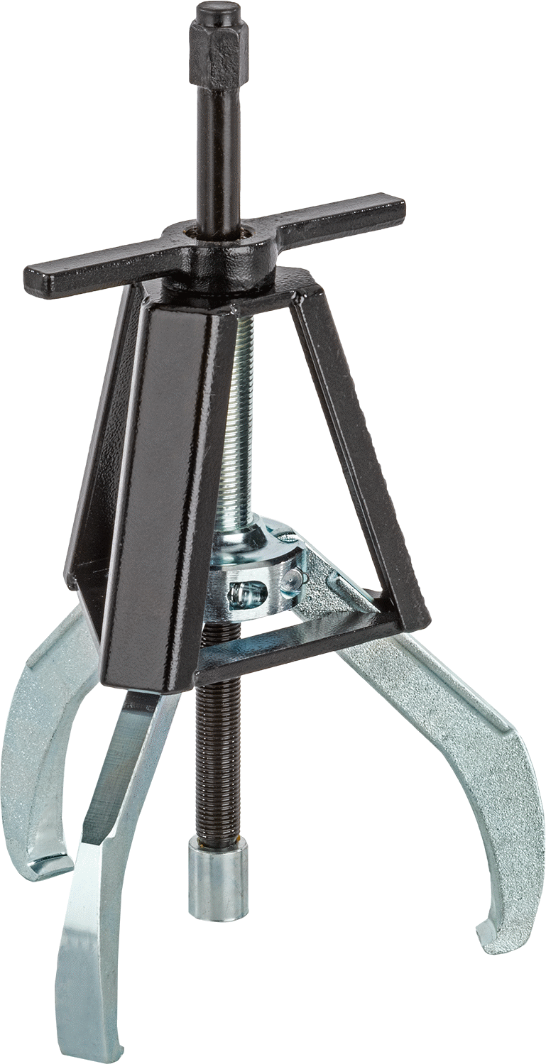 Quick-Hold Dış Kavrama Dişli ve Yatak Çekici, Bir Ucunda Uçlu 3 Çene, Kafes Kontrolü, 1/2“ ila 7” Dış Çap için