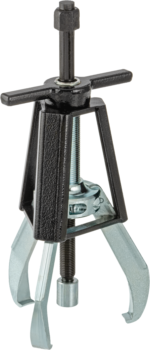 Quick-Hold Dış Kavrama Dişli ve Yatak Çekici, Bir Ucunda Uçlu 3 Çene, Kafes Kontrolü, 1/2“ ila 5” Dış Çap için