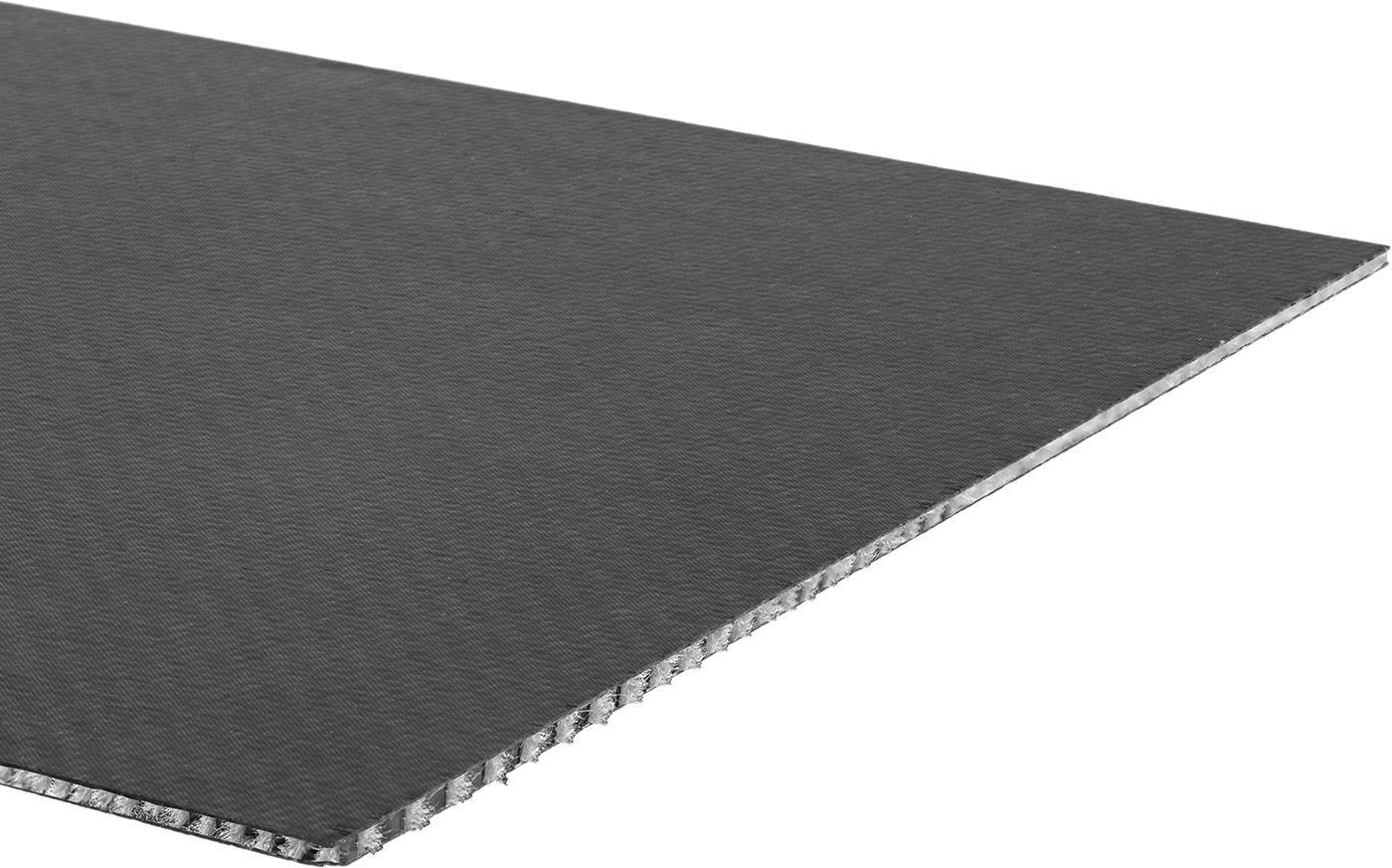 Kompozit Aramid Bal Petek Paneli, Fiberglas Yüz, 1/8" Kalınlık, 12“ Genişlik x 12” Uzunluk