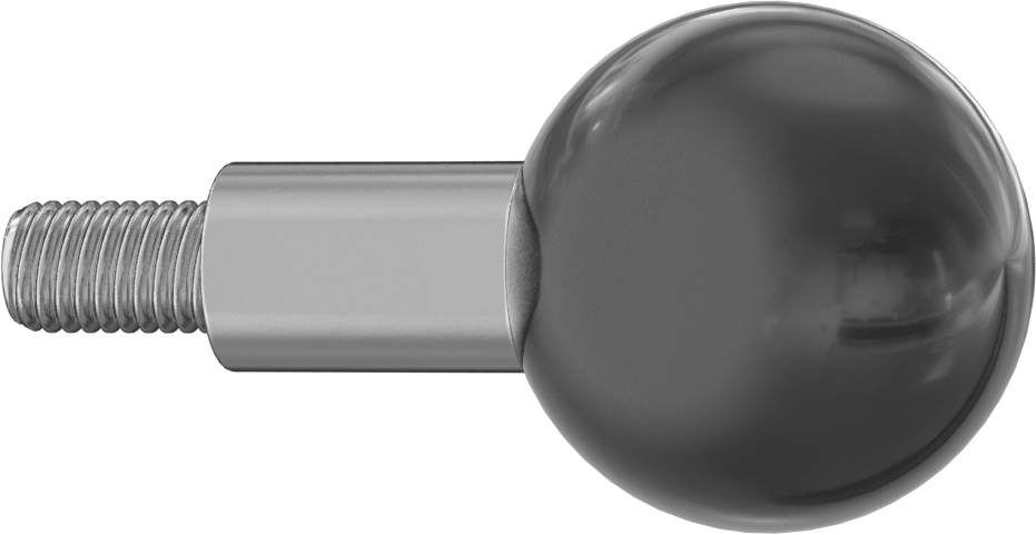 Dönen Toplu Topuzlu Kol, 1/2“-13 Dişli 13/16” Uzun Saplama