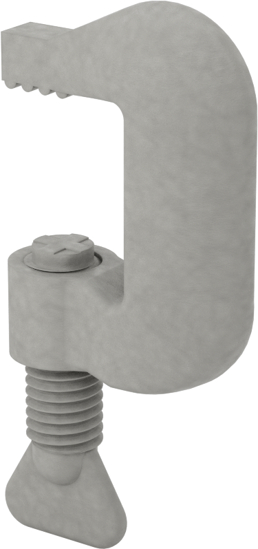 İletken Olmayan C-Kelepçe, Sabit Uçlu, 0“ ila 1-1/8” Açıklık