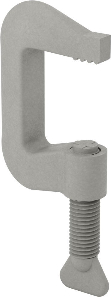 İletken Olmayan C-Kelepçe, Sabit Uçlu, 0“ ila 1-3/4” Açıklık