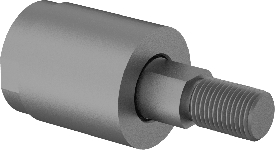 Steel Rod Alignment Coupler, 2 Degrees of Misalignment, 1/2"-20 Thread Size