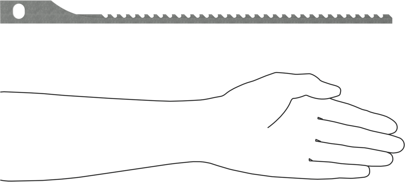 Anahtar Yuvası Broşu, 2 mm anahtar yuvası genişliği için, 16" Toplam Uzunluk