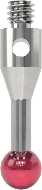 Renishaw Prob İğnesi, Yakut Top Uçlu, M2 x 0.4 mm, Model Numarası A-5000-3604