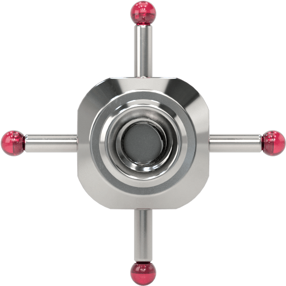 Renishaw Prob İğnesi, Yakut Top Uçlu, Yıldız, M2 x 0.4mm, Model A-5000-7811