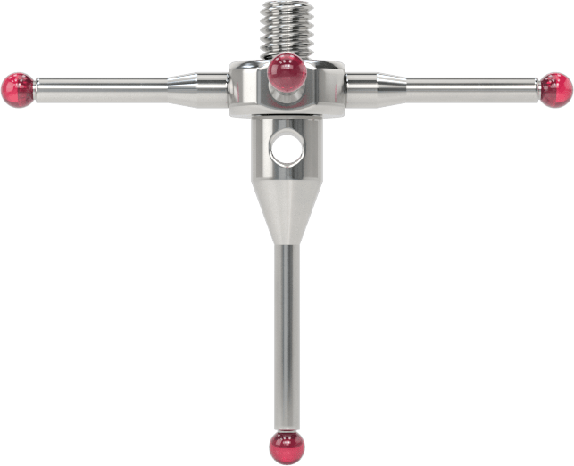 Renishaw Prob İğnesi, Yakut Top Uçlu, Yıldız, M3 x 0.5mm, Model A-5003-0076