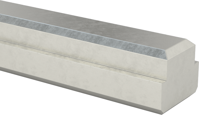 Step Makine Anahtar Stoku, Şaftlar için, Karbon Çelik, 1/4“ Genişlik x 1/8” Yükseklik Mil Kama Yuvası
