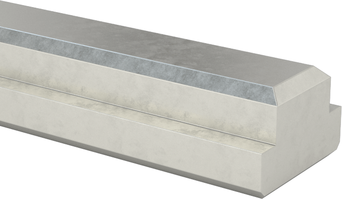Step Makine Anahtar Stoku, Şaftlar için, Karbon Çelik, 3/8“ Genişlik x 1/8” Yükseklik Mil Kama Yuvası