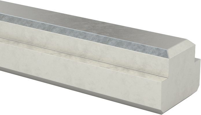 Step Makine Anahtar Stoku, Şaftlar için, Karbon Çelik, 3/8“ Genişlik x 3/16” Yükseklik Mil Kama Yuvası