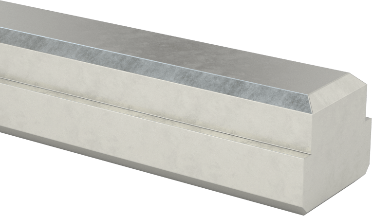 Step Makine Anahtar Stoku, Şaftlar için, Karbon Çelik, 5/8“ Genişlik x 5/16” Yükseklik Mil Yiv