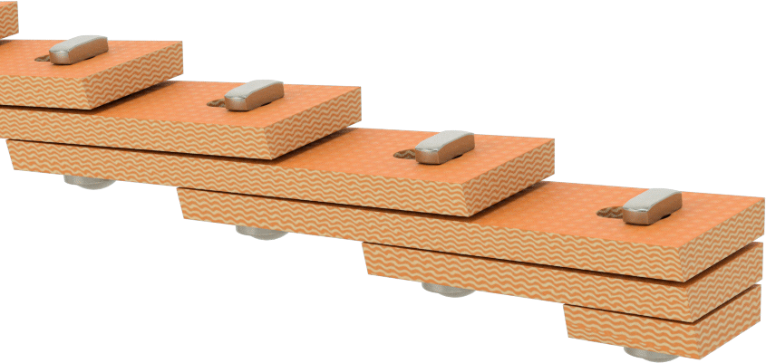 Pres Kilitli Ayarlanabilir Uzunluklu V Kayışı, Anma Ölçüsü 4L, 1/2“ Genişlik x 19/32” Kalınlık