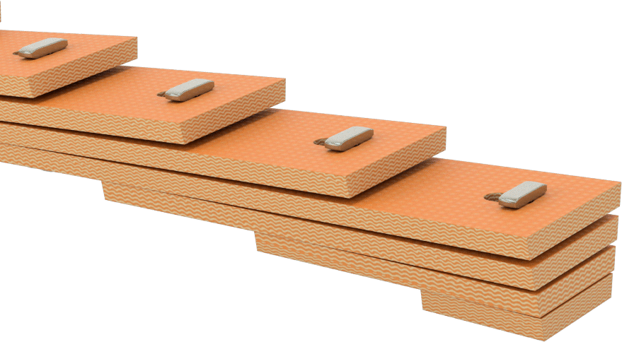 Pres Kilitli Ayarlanabilir Uzunluklu V Kayışı, Anma Ölçüsü C, 7/8“ Genişlik x 3/4” Kalınlık