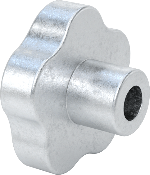 Alüminyum Beş Kollu Topuz, 10 mm Delik Çapı ile