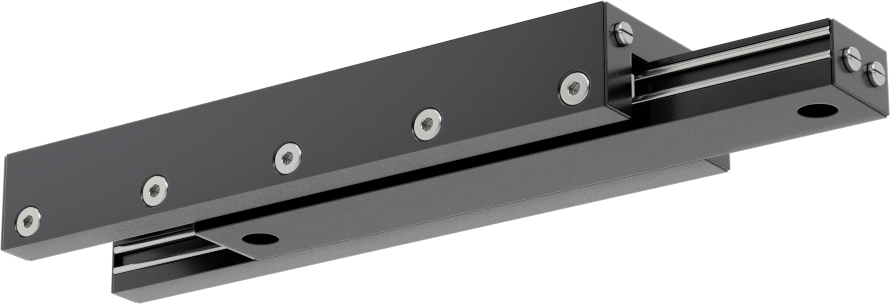 Düşük Sürtünmeli Teleskopik Kayan, 12,7 mm Genişlik x 90 mm Uzunluk Ray