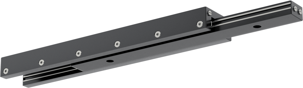 Düşük Sürtünmeli Teleskopik Kayan, 12,7 mm Genişlik x 152 mm Uzunluk Ray