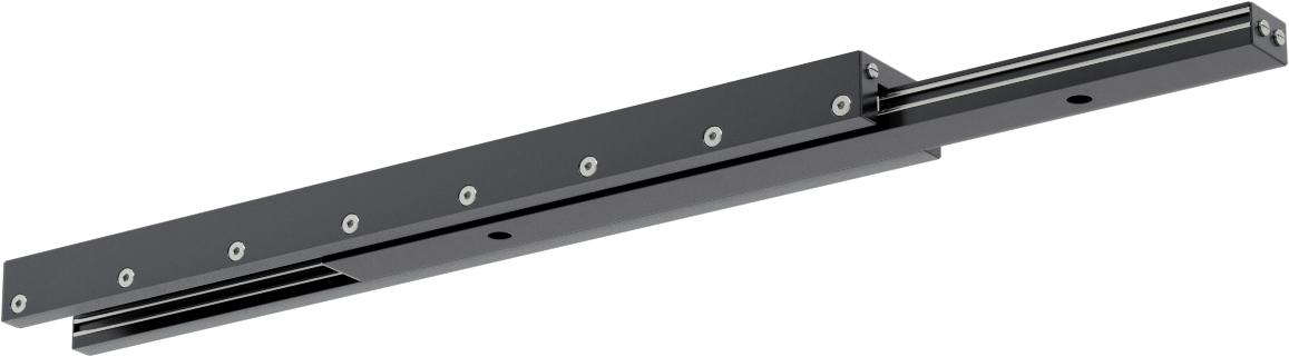 Düşük Sürtünmeli Teleskopik Kayan, 12,7 mm Genişlik x 203 mm Uzunluk Ray