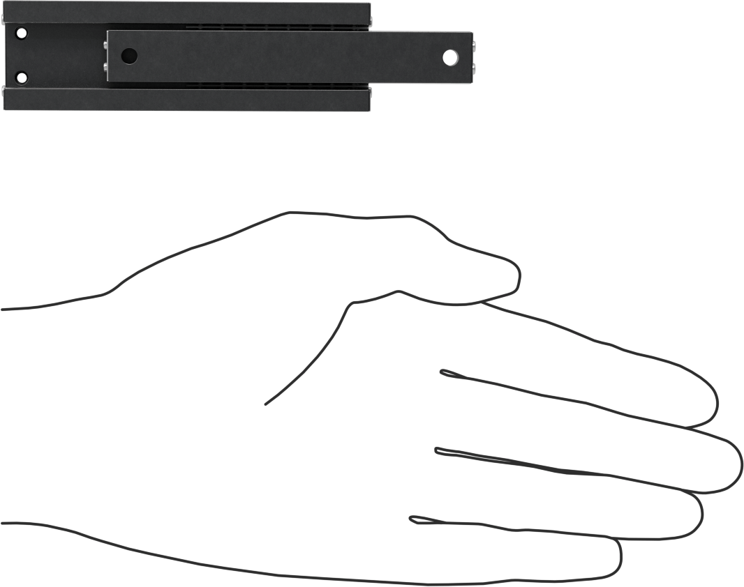 Düşük Sürtünmeli Teleskopik Kayan, 1/2“ Genişlik x 3,560” Uzunluk Ray
