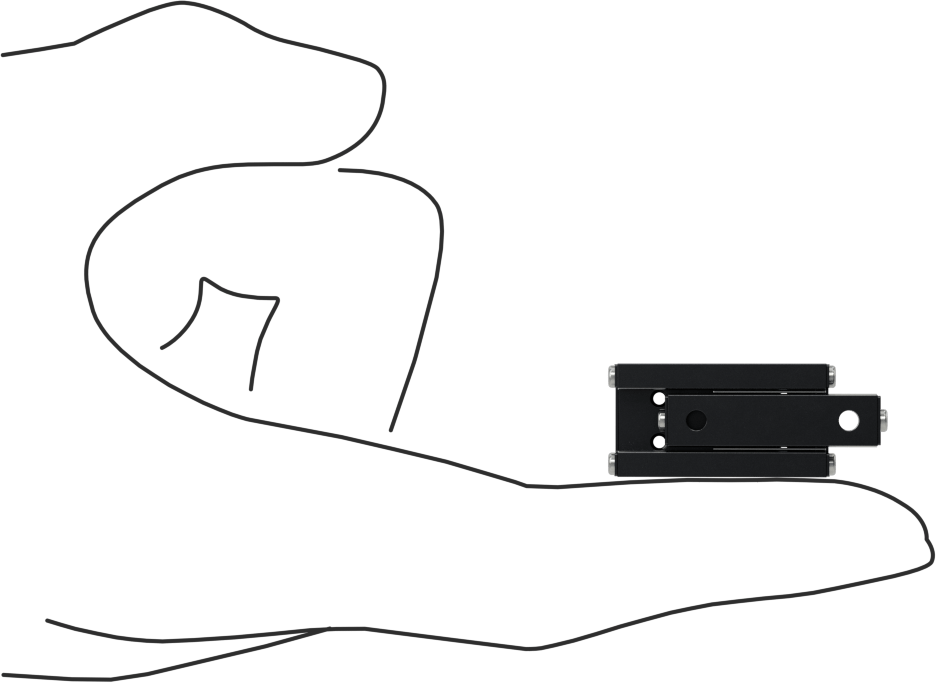 Düşük Sürtünmeli Teleskopik Kayan, 1/4“ Genişlik x 1,060” Uzunlukta Ray