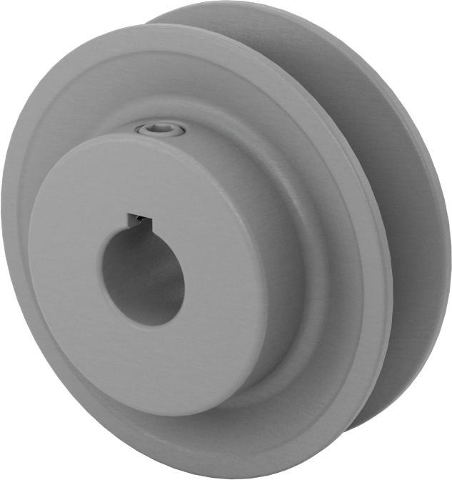 Ağır Hizmet Tipi V-Kayış Tahrik Kasnağı, 4 L için, A, Ax ve 5L, B, BX Kayışları, 2.95" OD, 5/8" Mil için