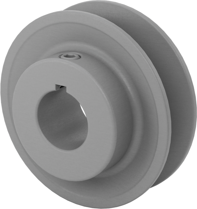 Ağır Hizmet Tipi V-Kayış Tahrik Kasnağı, 4 L için, A, Ax ve 5L, B, BX Kayışları, 2.95" OD, 7/8" Mil için