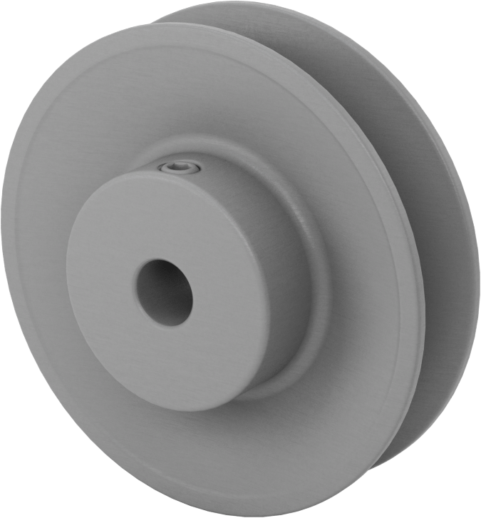 Ağır Hizmet Tipi V-Kayış Tahrik Kasnağı, 4 L için, A, Ax ve 5L, B, BX Kayışları, 3.75" OD, 1/2" Mil