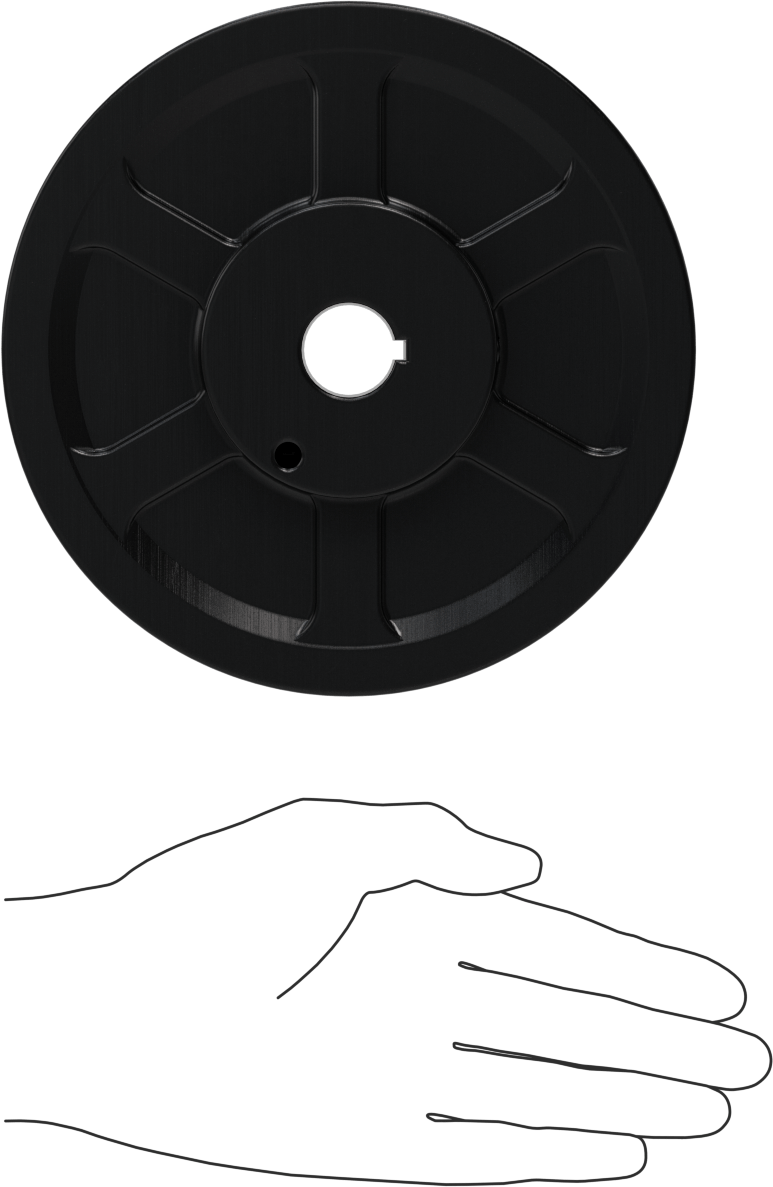 Ayarlanabilir Aralıklı V-Kayış Tahrik Kasnağı, 6.5" OD, 1 Oluk, 7/8" Mil Çapı için