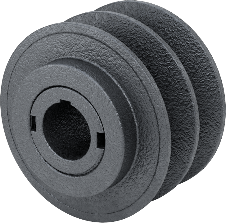 Ayarlanabilir Aralıklı V-Kayış Tahrik Kasnağı, 3.95" OD, 2 Yiv, 1-1/8" Mil Çapı için