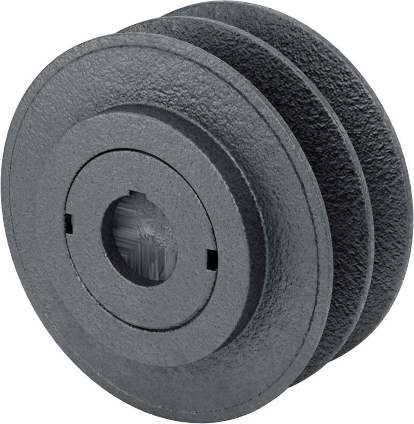 Ayarlanabilir Aralıklı V-Kayış Tahrik Kasnağı, 5.95" OD, 2 Yiv, 1-3/8" Mil Çapı için