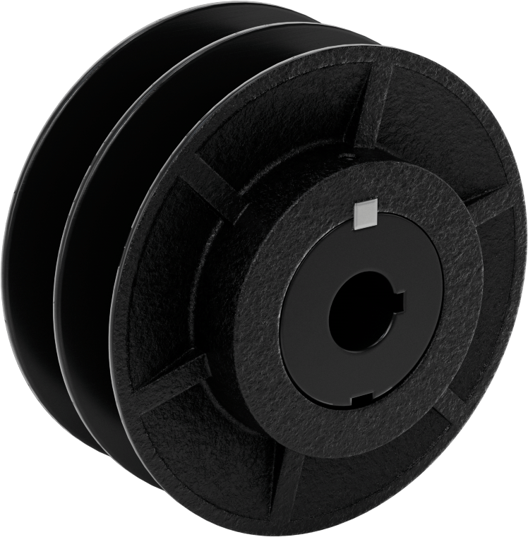 Ayarlanabilir Aralıklı V-Kayış Tahrik Kasnağı, 4.75" OD, 2 Yiv, 3/4" Mil Çapı için