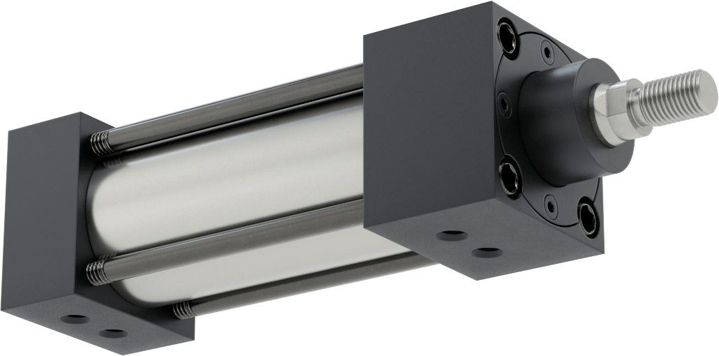NFPA Bağlantı Çubuğu Hava Silindiri Montajı, Sensör Hazır, 1-1/2" Delik Çapı, 2-1/2" Strok Uzunluğu