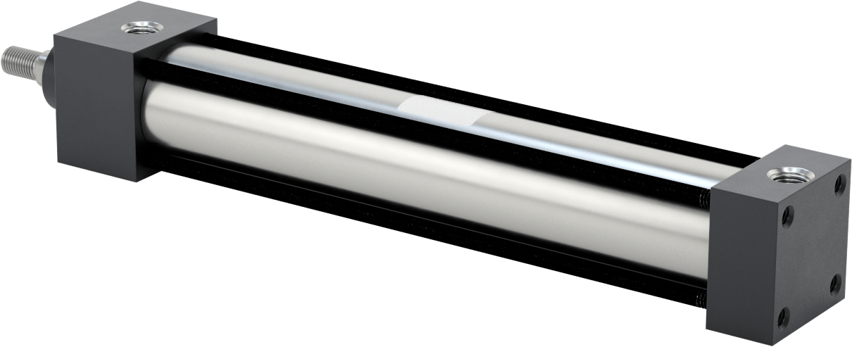 NFPA Bağlantı Çubuğu Hava Silindiri Montajı, Sensör Hazır, 1-1/2" Delik Çapı, 8-1/2" Strok Uzunluğu
