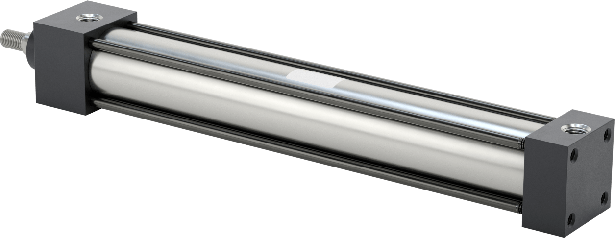 NFPA Bağlantı Çubuğu Hava Silindiri Montajı, Sensör Hazır, 1-1/2" Delik Çapı, 10-1/2" Strok Uzunluğu