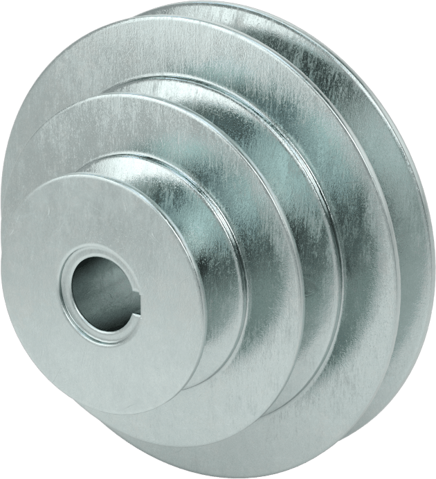 Hızı Ayarlanabilir V-Kayış Tahrik Kasnağı, 4", 3“ ve 2” Dış Çaplı Yivler, 5/8" Mil Çapı için