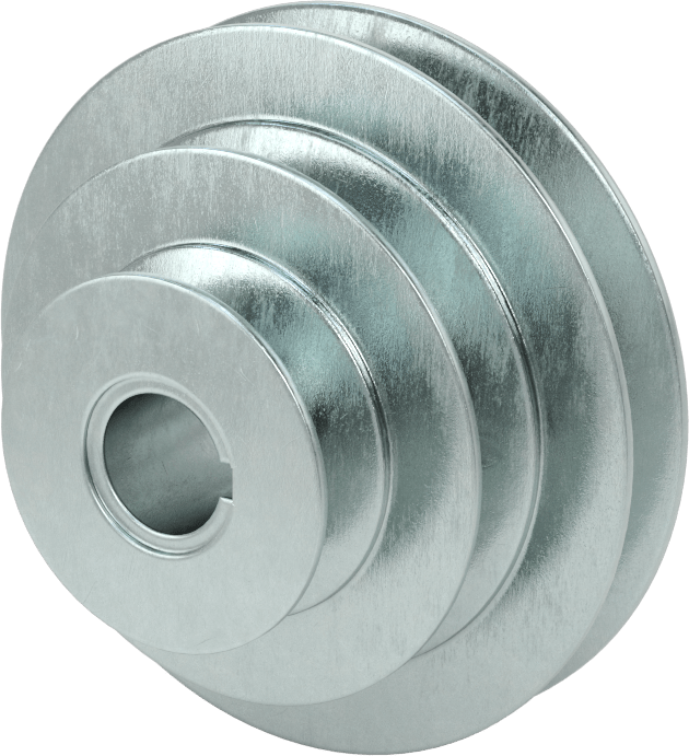 Hızı Ayarlanabilir V-Kayış Tahrik Kasnağı, 4", 3“ ve 2” Dış Çaplı Yivler, 3/4" Mil Çapı için