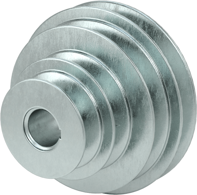 Hızı Ayarlanabilir V-Kayış Tahrik Kasnağı, 4", 3.5", 2,5“ ve 2” Dış Çaplı Yivler, 3/4" Mil Çapı için