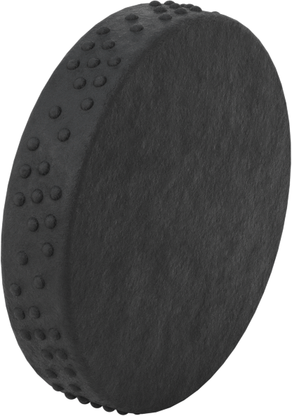 Comfort-Grip Plastik Tırtıllı Düğme, 1/4"-20 Dişli Delikli, 2" Baş Çapı