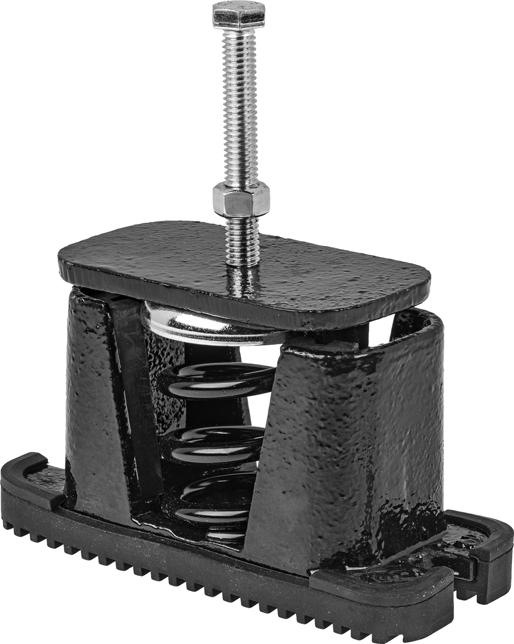Şok Emici Yaylı Titreşim Sönümleyici Montaj, 1.54" Sapma @ 765 lbs. Kapasite, 3-1/2" Diş Uzunluğu