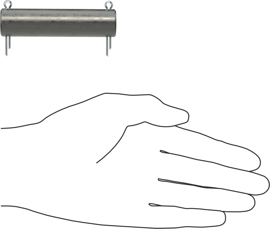 Hidrolik Silindir için 3/4" Çapında 1144 Karbon Çelik Çatal Pim