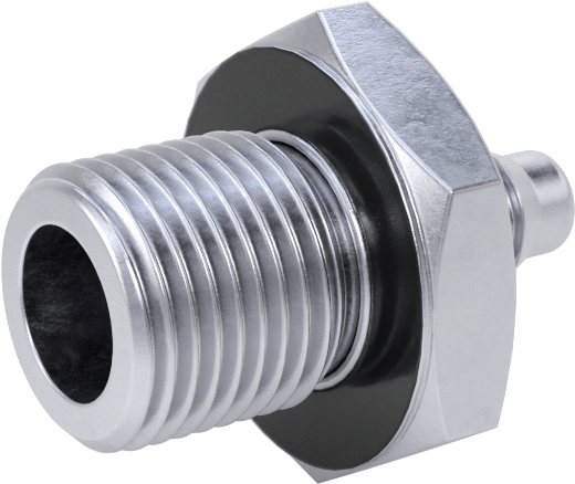Pirinç Düşük Basınçlı Dikenli Boru Bağlantısı, Nikel Kaplı, Adaptör, 4 mm boru iç çapı x 1/8 BSPP erkek için