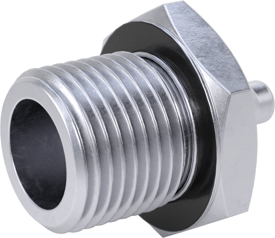 Pirinç Düşük Basınçlı Dikenli Boru Bağlantısı, Nikel Kaplı, Adaptör, 6 mm boru iç çapı x 1/2 BSPP erkek