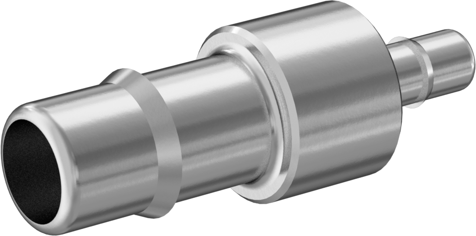 Pirinç Düşük Basınçlı Dikenli Boru Bağlantısı, Hava ve Su için, Nikel Kaplı, Redüktör, 8 mm x 4 mm Boru İç Çapı