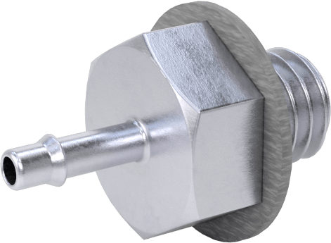 Pirinç Düşük Basınçlı Dikenli Boru Bağlantısı, Nikel Kaplı, Adaptör, 1 mm Boru İç Çapı x M3 Erkek Dişli için